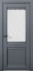 Дверь Aurum Doors Кобальт Co-1 (цвет: антрацит, остекление: прозрачный, кромка: без кромки, размер: 800x2000)