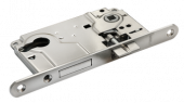 Замок с ригелем под ключевой цилиндр MORELLI L1885 SN Цвет - Белый никель